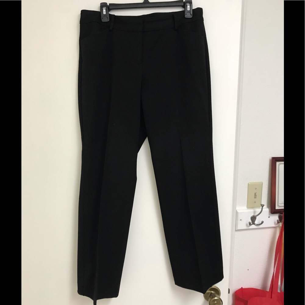 black curvy petite talbots slacks 10p